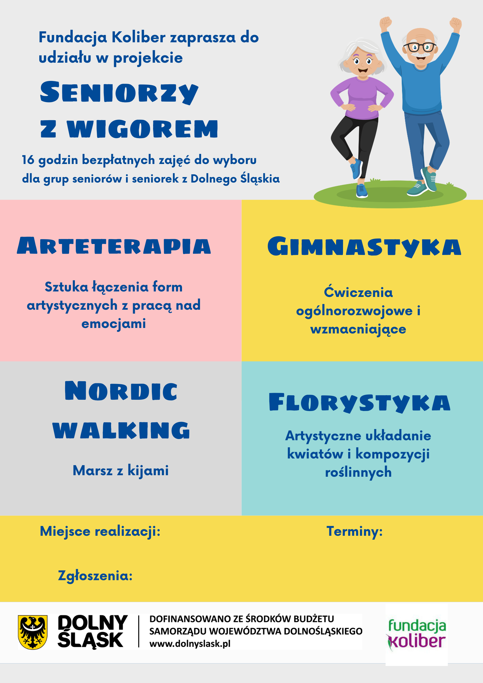 Seniorzy z wigorem plakat